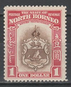 NORTH BORNEO 1939 ARMS $1 