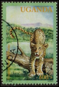 Uganda 1691c - Used - 600sh Jaguar (2001) (cv $1.65)