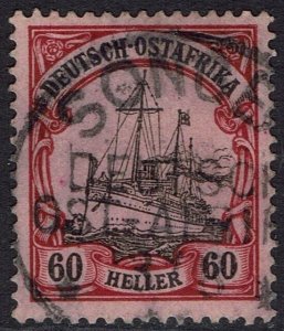 GERMAN EAST AFRICA 1905 YACHT 60H NO WMK USED