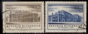 Austria 1955 SC# 606-7 Used E90