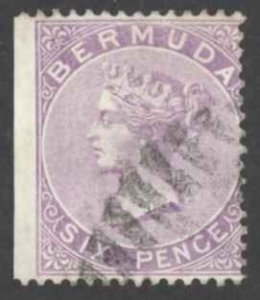 Bermuda Sc# 5 Used (b) 1874 6p Queen Victoria