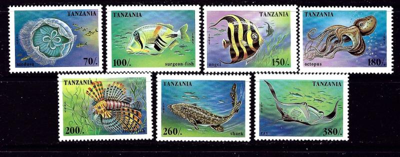 Tanzania 1404-10 MNH 1995 Marine Life