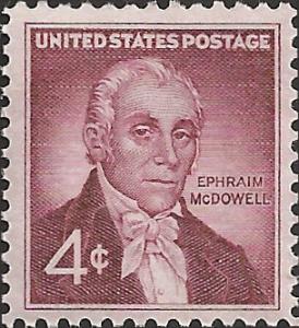 # 1138 MINT NEVER HINGED DR. EPHRAIM McDOWELL