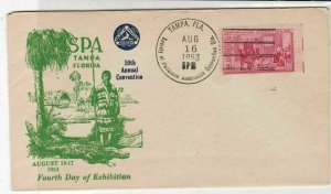 U.S. 1953 Philatelic Soc. 59th An Conv.Tampa Illust 200thAnn Stamp Cover Rf34492