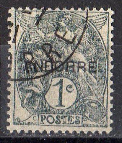 French Andorra #1 Used $0.70 SCV