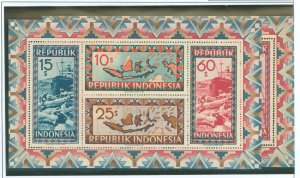 Indonesia #59-60 Mint (NH) Souvenir Sheet