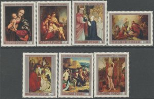 HUNGARY Sc#2053-2059 1970 Christian Museum Paintings Cpl Set OG Most MNH (bc)