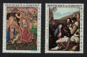 Dahomey Paintings Christmas 2v 1966 CTO SC#C46-C47 SG#268-269 MI#293-295