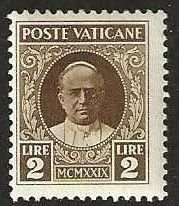 Vatican, 10, mint, never hinged.  1929.  (V4)