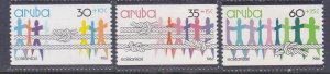 Aruba B1-B3 MNH Solidarity Set of 3 Very Fine