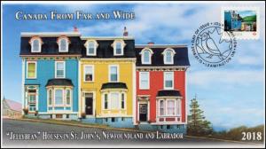 CA18-014, 2018, From Far and  Wide, Jellybean Houses, Day of Issue, FDC,