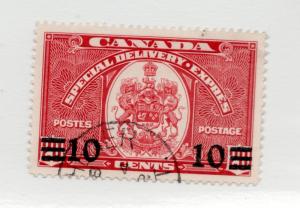 Canada Scott #E9 Θ used vf cds 10 over 20 cent special delivery stamp