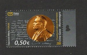 MONTENEGRO - MNH STAMP - FAMOUS - ALBERT NOBEL- 2008.