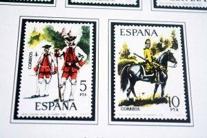 COLOR PRINTED SPAIN 1944-1975 STAMP ALBUM PAGES (100 illustrated pages)