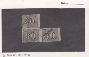 Brazil Scott # 23 Used Block of 3