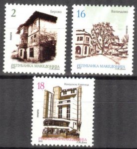 Macedonia 2012 Architecture Cities set of 3 MNH**