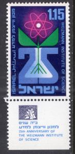 Israel 400 With Tab MNH VF