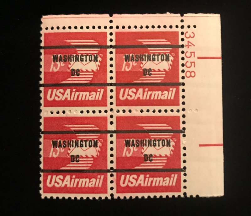 C79b Plate Block, MNH,  Bureau Precanceled