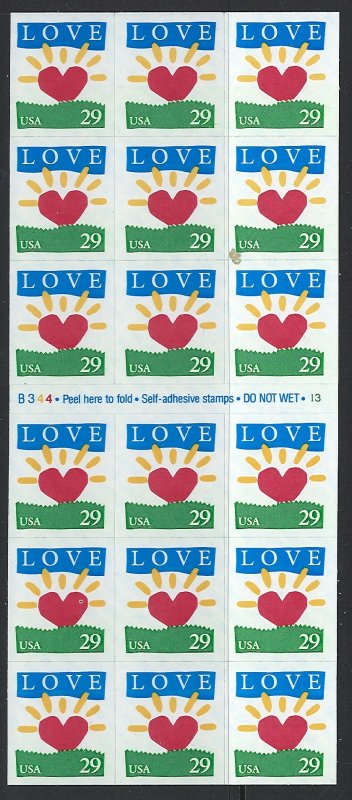US Scott 2813 MNH! Booklete Pane of 18!