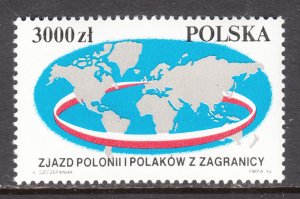 Poland 3101 Map MNH VF