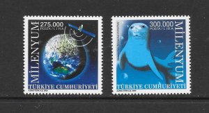 TURKEY #2754-5 MARINE LIFE MNH