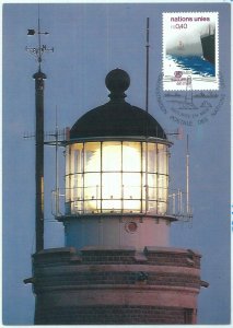 68862 - UNITED NATIONS - Postal History - MAXIMUM CARD 1983 - LIGHTHOUSE-