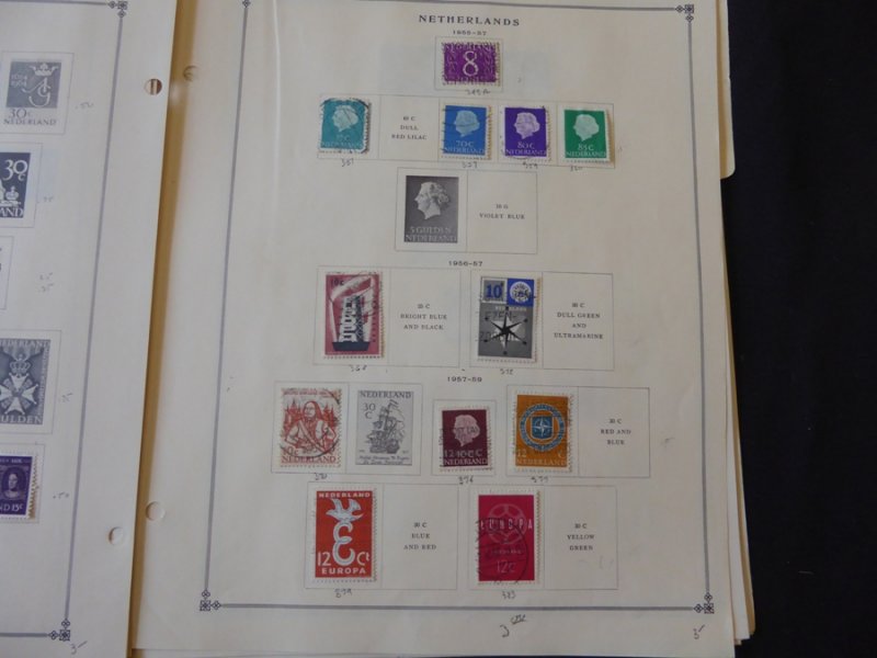 Netherlands 1872-1965 Stamp Collection on Scott International Pages