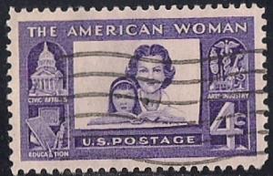1152 4 cent The American Woman XF used