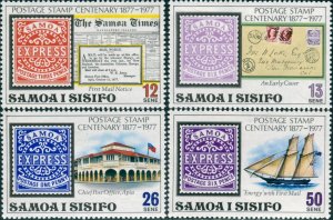Samoa 1977 SG488-491 Stamp Centenary set MNH