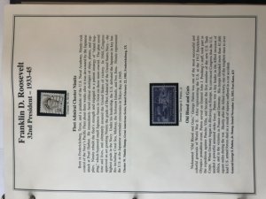 The Heritage Collection President Stamps From 29th to 38th Complete Book