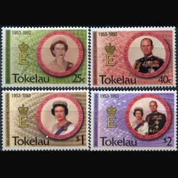 TOKELAU 1993 - Scott# 186-9 Coronation Set of 4 NH