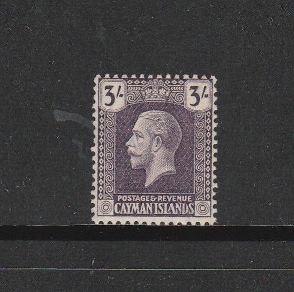 Cayman islands 1921/6 3/- Violet MM SG 81