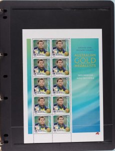 AUSTRALIA 2000 Sydney Olympics PO Album with set of Gold Medallists sheetlets.