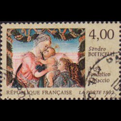 FRANCE 1992 - Scott# 2286 Boticelli Painting Set of 1 Used