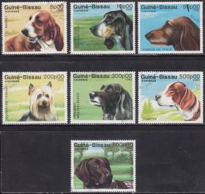 Guinea-Bissau 742-748 Dogs Set 1988