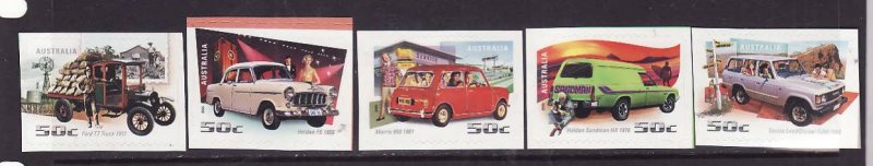 Australia-Sc#2553-7-unused NH self-adhesive set-Cars & Trucks-2006-