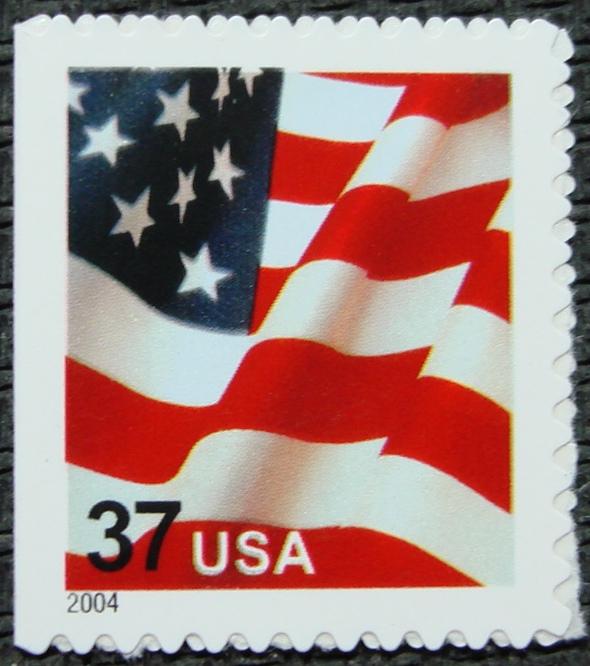 US #3636D MNH Booklet Single, American Flag, SCV $1.10 