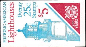 United States 1990 Lighthouse Booklet complete 4 panes Scott 2474a (20stamps)