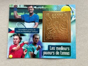 Sport, Tennis 2023 year 5 blocks Foil. Bronza.  perforated  NEW