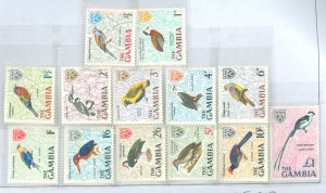 Gambia #215-227  Single (Complete Set)