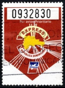 2001-7 Dominican Republic Express Airmail Delivery Stamp Used