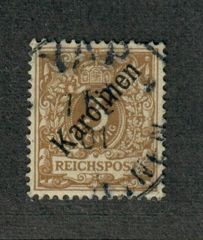 German Caroline Island Sc#1a Used/VF, Signed, Cv. $750