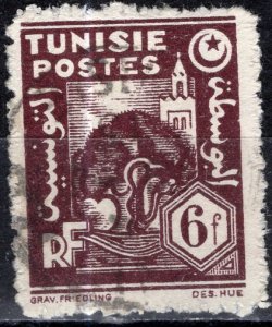 Tunisia 1945: Sc. # 181; Used Single Stamp