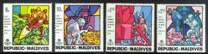 Maldive Islands Sc# 298-301 MNH 1969 1st Moon Landing