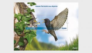 2023 Portugal Terrestrial Fauna of the Azores SS  (Scott NA) MNH