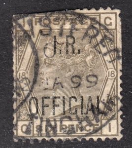 Great Britain Scott O6  Good used with a splendid SON registered mail cds.