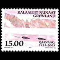 GREENLAND 2003 - Scott# 413 Qaanaaq Town Set of 1 NH