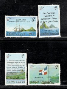 ST. LUCIA SC# 942-45 FVF/MNH