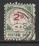 1899 New Zealand - Sc J3 - used F - 1 singles - Postage Due