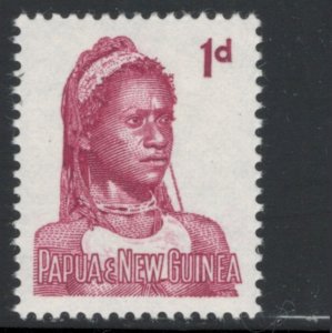 Papua New Guinea 1961 Woman's Head 1p Scott # 153 MH